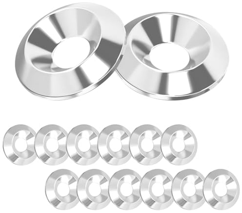 Ctyjia 20 Piezas Arandelas de Copa y Tornillo Avellanado, Acero Inoxidable, M5 x 16mm Avellanada Arandela