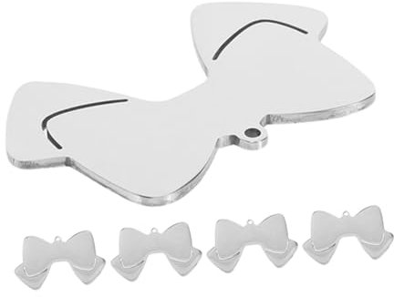 Sosoport 5stücke Bogenform Hundemarken Haustier Namensschild Welpen Blank Diy Hundemarke Als Anhänger Für Katzen Und Andere Tiere Zum Gravieren