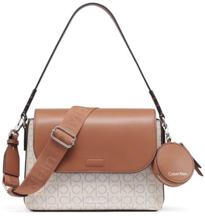 Calvin Klein Millie Damen 2-in-1 Flap Schultertasche & Crossbody
