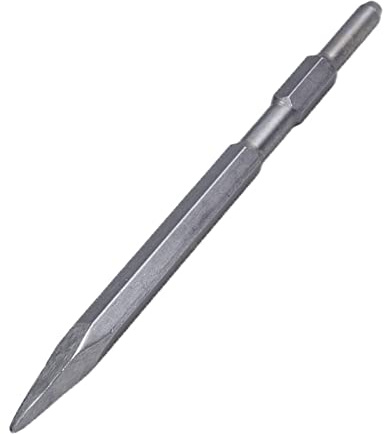 Sechskant-Elektromeißel, Spitzmeißel mit Langem Schaft, Starke Schlagkraft, Sechskant-Elektromeißel, Einfach zu Installieren für die Beton- und Granitverarbeitung (17x280MM Spitze)