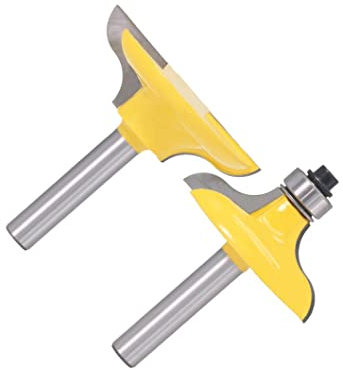 2 uds. Marco de puerta de vástago de 8mm, cuchillo de tejer, broca de enrutador de bordes, recorte for cortador de carpintería, herramientas eléctricas, cortador de fresado for tallado de madera