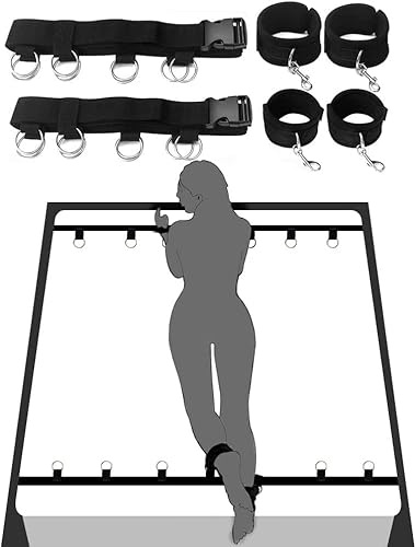 Sex Furniture Bondaged kit Door Swing for Adults Hand Cuff Set for Adults Bedroom Adult Sex Furniture Hand Cuff Couples Sexy Gift Sets Sex Toys for Couples Sweater CS6