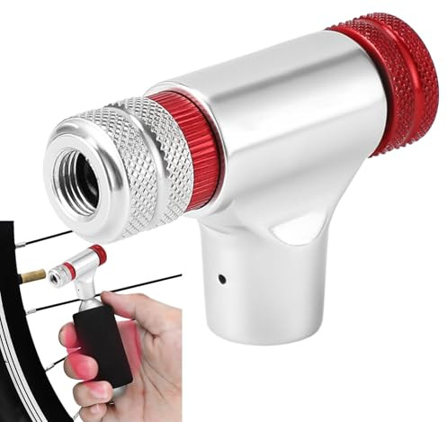 CO2-Luftpumpe für Fahrradreifen, tragbare CO2-Luftpumpe für Fahrräder, Reifenpumpe, CO2-Fahrradpumpe aus Aluminiumlegierung