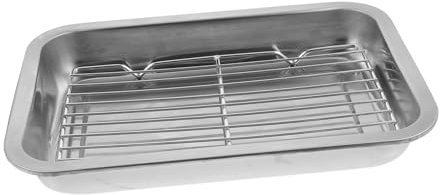 DECHOUS 1 Set di Fogli di Vaschetta di Scarico Regolabile per Forni Tostapane Commerciali Roti Bacon Scolapiatti Teglie Pentola Vassoio Friggitrice Tostapane Forno Filo di Cottura Piastra