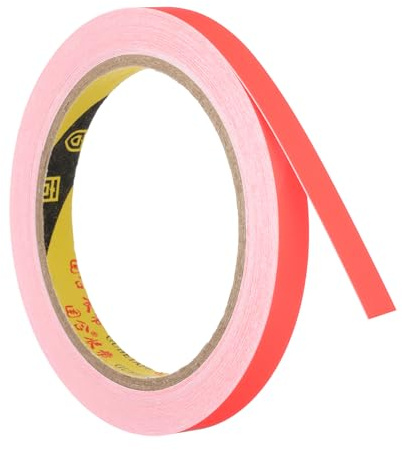 PATIKIL Cinta luminosa en la oscuridad 10mm x 10 metros, 1 rollo de cinta adhesiva fluorescente luminosa cinta reflectante de luz negra para fiesta, naranja rojo