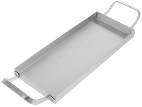 Alipis Plato De Acero Inoxidable Para Servir Comidas Bandeja Estilo Coreano Para Bbq Aperitivos Sushi y Postres Diseño Estable y Elegante