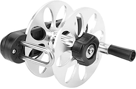 Yctze Aluminium -Oy -Speerrolle mit Anspannungsknopf, Faltbarem Grifffischereizubehör, Leicht und Robuster Speerrolle für Der