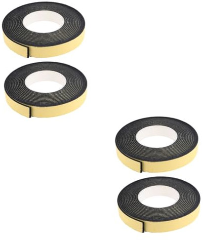 BAZEITFLOW 4pezzi Sigillante Eva Anticollisione Per Finestre e e Fonoassorbente Spessore Per Protezione e Isolamento