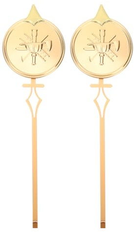 Operitacx Metallpendel Ersatzset 8.27 Zoll Hochglanz Gold Quarzuhr Pendel Für Wanduhr Reparatur DIY Uhrwerk Teile Zubehör