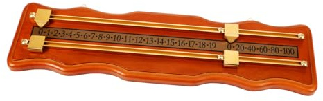 Toyvian Hochdichtes Snooker Scoreboard aus Robustem Metall mit Stilvoller Wellen Schiene Tragbares Teiliges Billard Punktetafel für Präzise Punkteanzeige und Mitnehmen