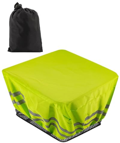 Fenayuu Bicycle Basket Insert Waterproof Rain Cover Bicycle Accessories with Reflective Strips for Motorcycle E-Scooter Front and Rear Baskets Long Distance