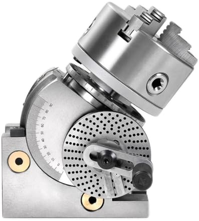 4/5/6 Testa di Indicizzazione for Fresatrice Universale, Indicizzatore Universale Semplice, Cambio Rapido Manuale Verticale/orizzontale A Doppio Uso(4in/100mm)