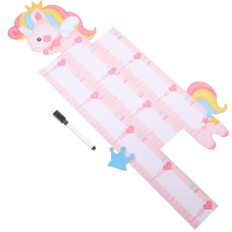 PAMINGONO Messlatte Wandtattoo mit Buntem Tierdesign Abnehmbarer Höhenmesser Aufkleber für Kinderzimmer Babyzimmer Kindergarten Dekorative Wachstumstafel für Mädchen und Jungen Einfach