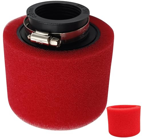 Strongthium 38mm Angled Dual Foam Pod Air Filter for 50cc 70cc 90cc 110cc 125cc 150cc GY6 Carb Motorcycle ATV Scooter Quad Go Kart Moped Pit Dirt Mini Moto Bike Parts