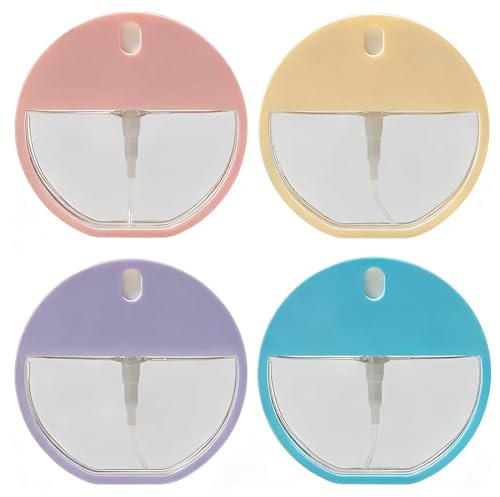 KRFWGUU 4 Mini Atomizadores De 35 Ml, Bote Spray Pulverizador Recargable Reutilizable, Atomizador De Perfume Recargable, Para Perfumes, Tónico Facial, Cosméticos, Pulverizador Agua Portátil De Viaje