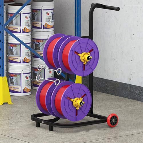 Bobina di filo - Avvolgicavo per elettricisti, dispenser e srotolatore multi-bobina, spinner per cavi pesanti per uso industriale elettrico