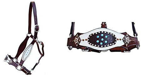 German Riding Lederhalfter Cooper schwarz-braun Full