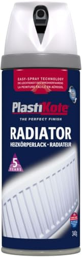 3X400ml Radiator Satin Spray Paint - White
