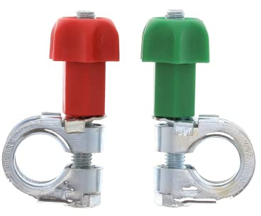 Restagraf - Set di 2 capicorda per Batteria, M8 Serie Plate, M8
