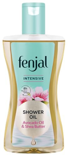 Fenjal Intensive Shower Oil, Lightly Foaming Milk, Smooth & Hydrating, Bergamot & Vanilla, 225 ml