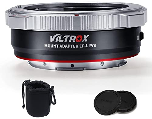 VILTROX EF-L Pro Auto Focus Lens Mount Adapter with Security Lock Compatible with Canon EF/EF-S Lens to L Mount Camera Leica SL2/Lumix S1 S1H S5/Sigma fp L,Idea for Large Lens