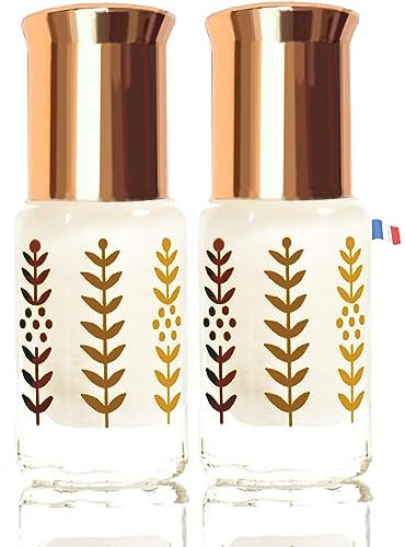 Musc Tahara Blanc 3ml parfum original - Crème de Parfum Femme Non Diluée | Parfum Pheromone Naturel | Déodorant Intime Longue Tenue-2x3ml2x (Musc)