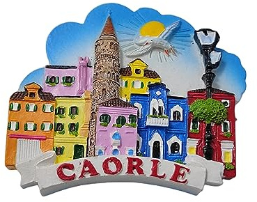Caorle Venedig Italien Bunte Häuser Kühlschrank Magnet 3D Reise Souvenir Kühlschrank Dekoration Magnetaufkleber Handwerk Sammlung