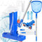 ZQEJEFD Aspirapolvere per Piscina con Retino Piscina, Aspiratore a Mano per Piscine, Kit di Pulizia per Piscine con 1.68m Palo Staccabile, Kit Pulizia Piscina per la Piscine, Piscine Termali, Acquari