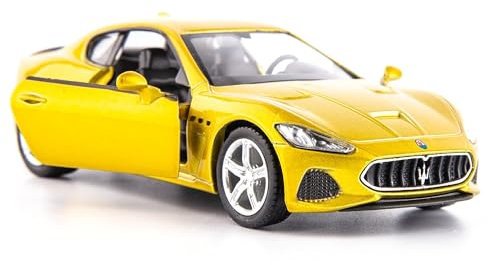 imtfzct 1/36 Maßstab Maserati GT Casting Car Model, Zinklegierung Spielzeugauto für Kinder, Pull Back Fahrzeuge Spielzeugauto für Kleinkinder Kinder Jungen Mädchen Geschenk (Gold