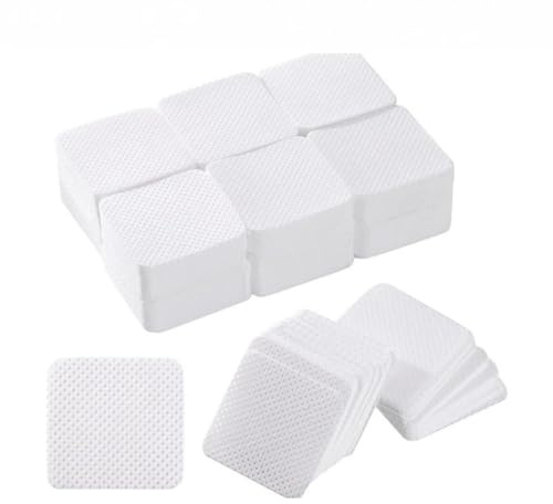 600 Stück Fusselfrei Nagel Wattepads, Weiß Zelletten für Gelnägel und Abschluss der Nail Art Maniküre, Nagellackentferner Wattepads Nail Wipes Pads
