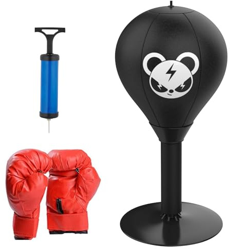 Punchingball Schreibtisch Desktop Desktop Boxsack, Büro Punchingball Tisch Desktop Punching Bag Boxsack Fun Punch Rage Bag, Schreibtisch-Stanzkugel Zum Stressabbau Mit Saugnapf Schreibtisch