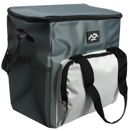 Borsa Pranzo, Borsa Frigo, Borsa Termica Porta Pranzo, per Picnic, Campeggio e Viaggi, Design Pieghevole e Portatile