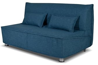 Nuvole di Sonno - Divano Letto Levante 3 Posti con Materasso Matrimoniale 160x190, Prontoletto con Rete Elettrosaldata Richiudibile, Rivestimento Sfoderabile, 2 Cuscini in Omaggio, Made in Italy