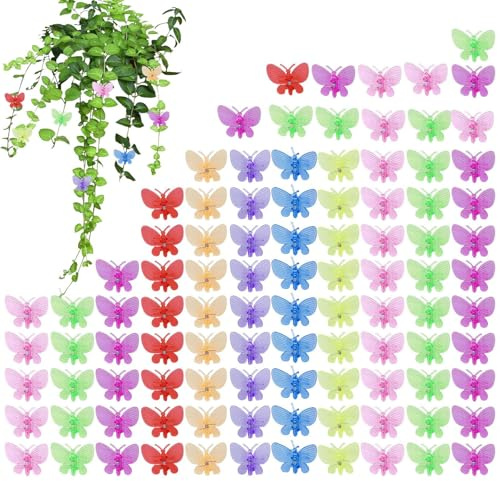 Pflanzenbinder | Befestigungen für und Kriechpflanzen – Dicke Befestigungen für Rankgitter 100 Stück Weinreben Gänseblümchen Garten Innen Außen Terrasse Bauernhof