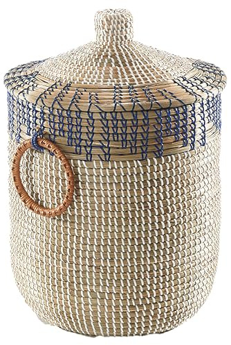 Kobolo Schlangenkorb BOREA aus Seegras 37 cm Beige