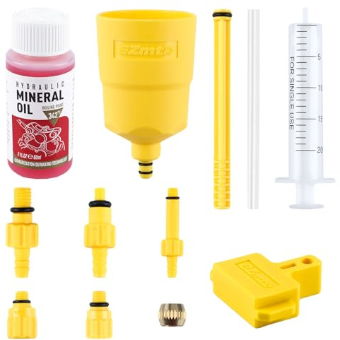 Friedwohl Bremsen Entlüftungsset, Hydraulische Scheibenbremsen, für Shimano, TEKTRO, MAGURA, Fahrrad Fluid Hydraulische Scheibenbremse Entlüftung Kit, einschließlich Mineralbremse Flüssigkeit