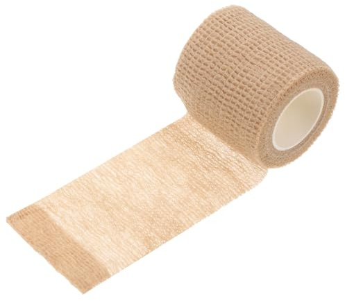 VALICLUD Elastischer Selbstklebender Haustier Verband Vliesstoff 5x450cm Hautfreundlich für Hundepfoten Schutz bei Outdoor Aktivitäten