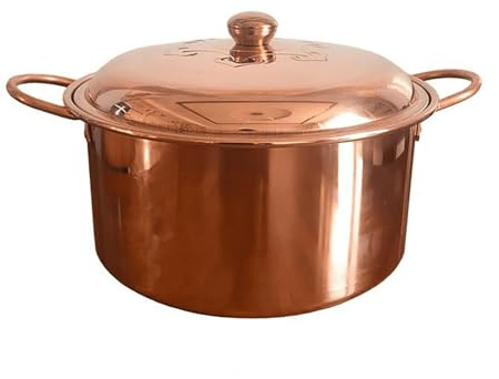 Handgefertigter Kupfer-Hot Pot, Vintage-Design zum Kochen von Shabu und Lammsuppe