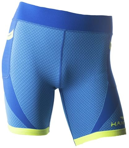 HANKER Mallas Cortas Running Hombre de compresión con Bolsillos para Trail