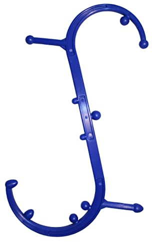 rukauf Gancho de masaje en forma de S de alta resistencia, dispositivo de masaje para automasaje para espalda, hombros y cuello