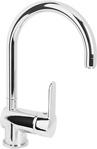 Cornat Spültisch-Einhebelarmatur - Robuster Druckgusskörper - verchromt - Hoher & 360° schwenkbarer Auslauf / Niederdruck-Armatur / Küchenarmatur / Wasserhahn / SAZ628 | Hoher 360° schwenkbarer Auslauf – komfortable Bedienung – viel Bewegungsfreiheit – stabile Ausführung – leicht zu reinigen