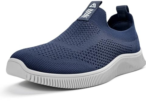 MrToNo Slip On-sneakers för män och kvinnor, sportskor, fitness, gympahall, fritidsskor, ventilerande, lätta joggingskor/löparskor för gator, bekväma, utomhus, promenadskor