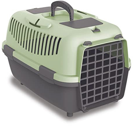 Nomade 2 Hundebox - Transportbox für kleine Hunde und Katzen - 55 x 36 x 35 cm - Kann bis zu 8 kg tragen. Robustes Polypropylen. Türen aus Kunststoff