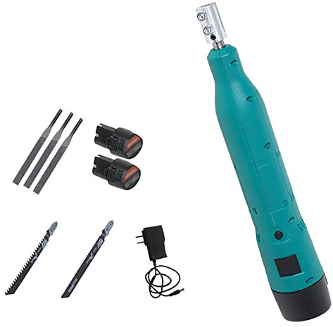 Lime per Unghie, Set di Lima e raspa, Lima elettrica in Metallo, Set di Lima ad ago diamantata, Lima per Sega Alternativa Li-Ion 12V, per Utensili da Taglio Metallo/Legno