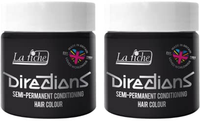 La Riche Directions Semipermanente Haarfarbe 100 ml Dose 2er-Pack (Ebony)