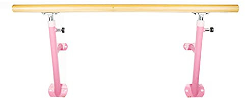 Wandmontierte Tanz-Streckstange für den Außenbereich, verstellbare Ballettstange aus Holz für Erwachsene, Ballettstange für Gymnastik, Dehnausrüstung (Größe: 100 cm, Farbe: Weiß) (Weiß 150 cm) (Weiß 1