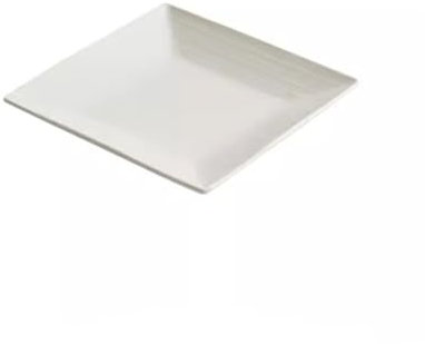Teller Abendessen Quadratischer Speiseteller aus weißem Porzellan, for Zuhause, Küche, Salatteller, Restaurant, westlicher Speiseteller, Vorspeisenteller Speiseteller der Empfangsparty ( Color : 6.4in
