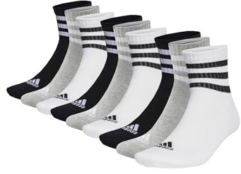 adidas 9 Paar C Sportswear MID 9p Mid Cut Socken Unisex Sportsocken, Farbe:Multi, Socken & Strümpfe:40-42