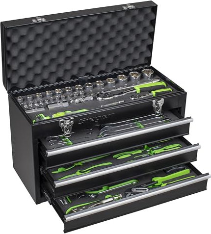 Sealey Siegen 3 Drawer Portable Tool Chest with 98pc Tool Kit - S01266