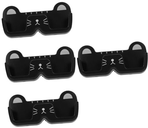 Alipis 4stücke Wandmontierter Brillenhalter Im Katzen-design Eyeglasses Organizer Für Sonnenbrillen Und Lesebrillen Platzsparende Aufbewahrungslösung Für Zuhause Und Badezimmer